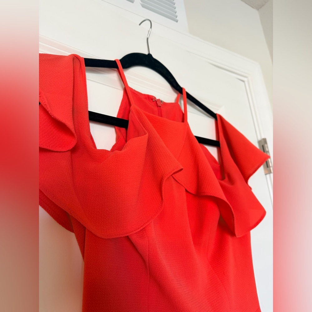 Maggy‎ London Coral Dress | Size 0 | Like New - Picture 3 of 12